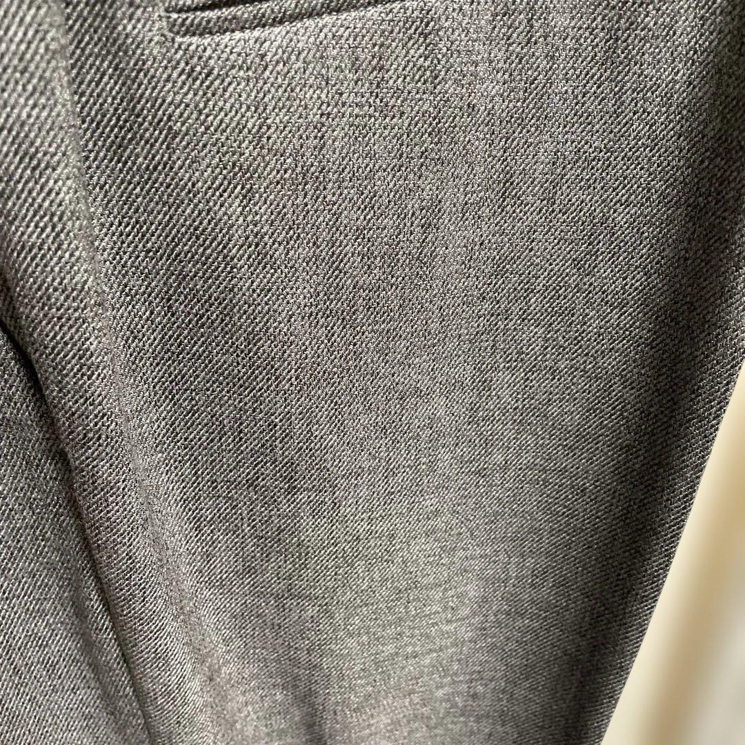 23区　未使用品　オンワードノーカラージャケット パンツスーツ　グレー 44