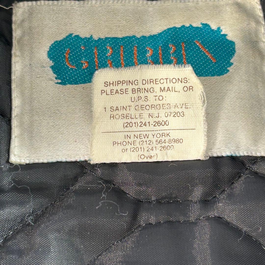 【USA製】90s 希少 ハードロックカフェ スタジャン 刺繍 ニューヨーク L