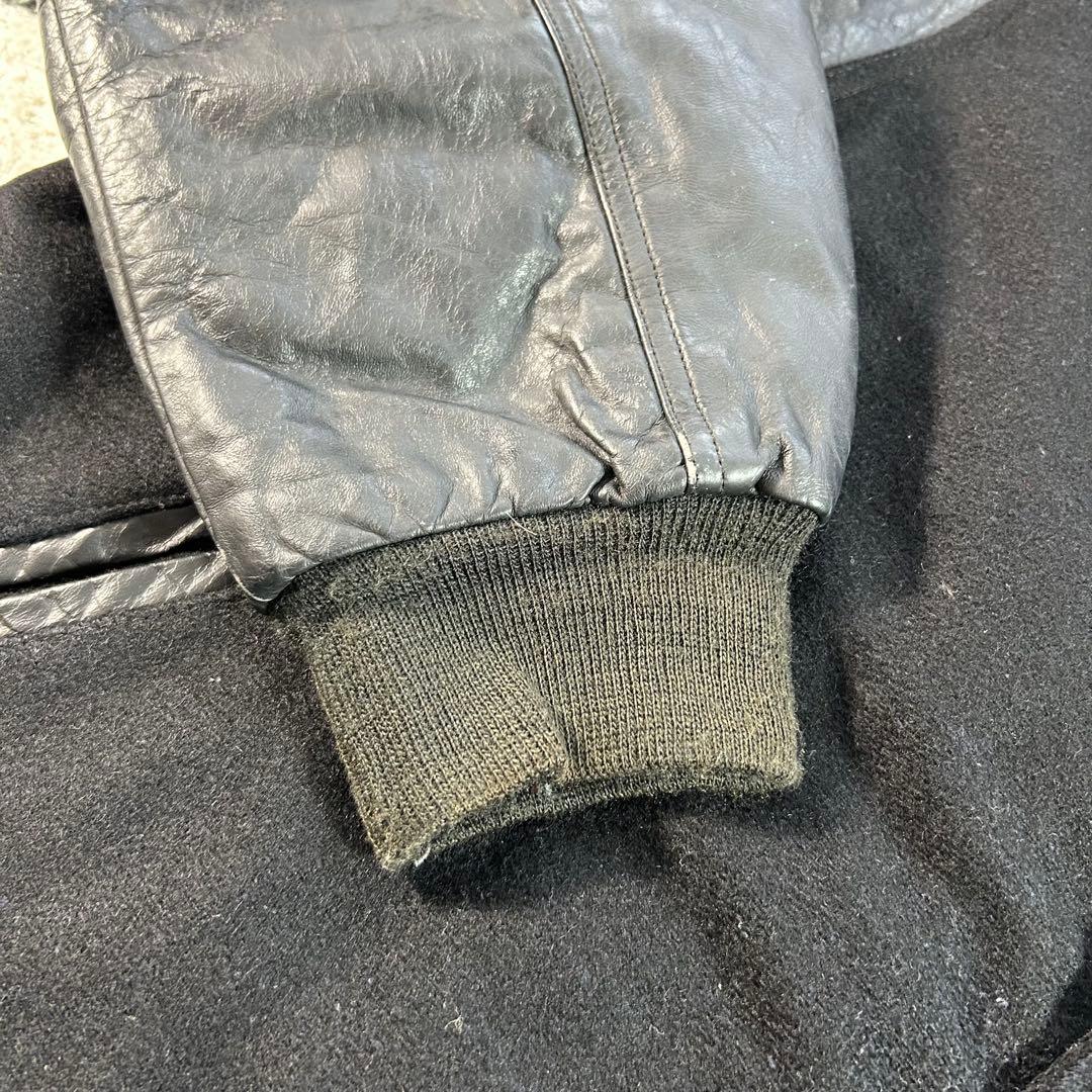 【USA製】90s 希少 ハードロックカフェ スタジャン 刺繍 ニューヨーク L