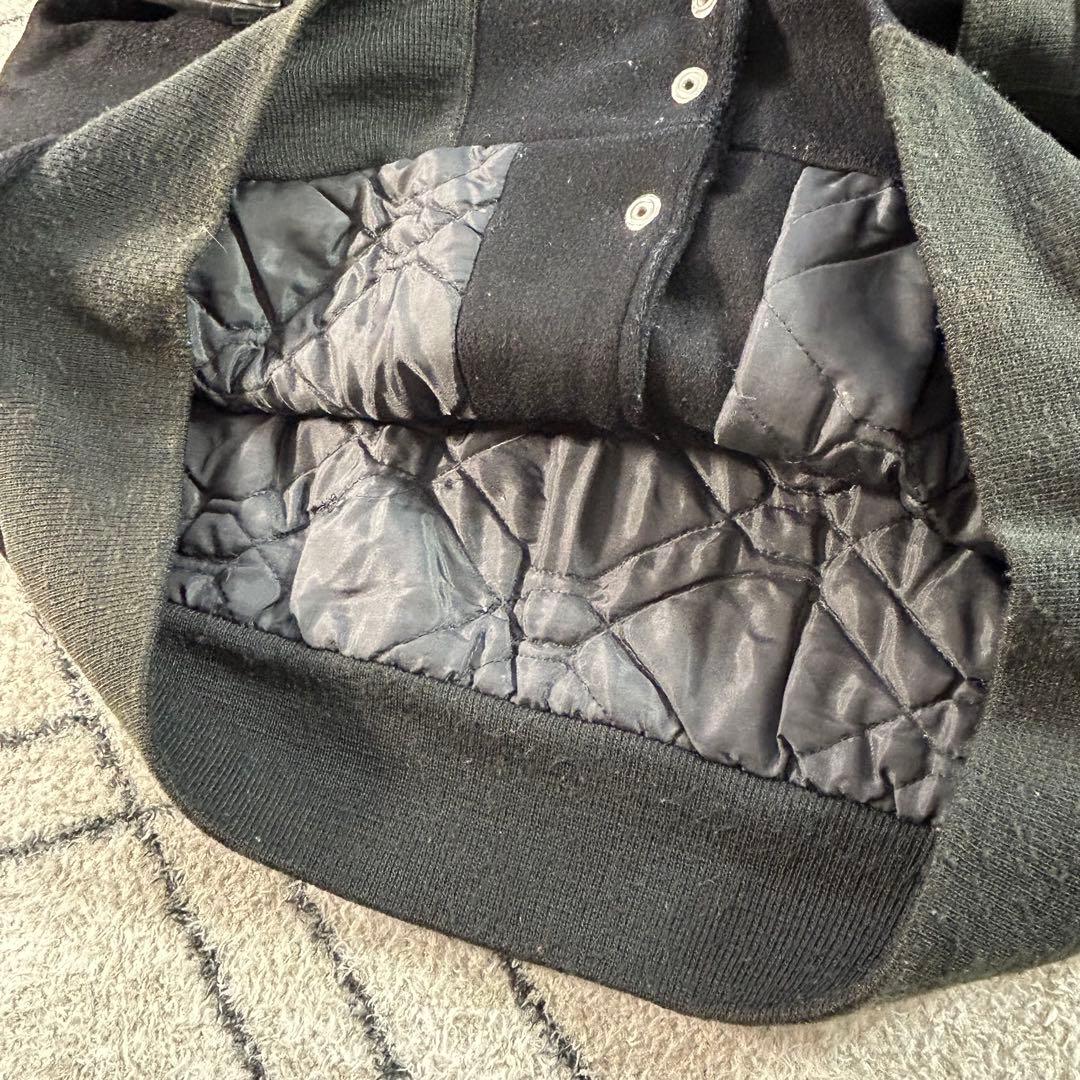 【USA製】90s 希少 ハードロックカフェ スタジャン 刺繍 ニューヨーク L