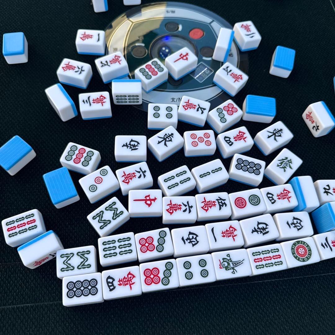 JONJON 全自動電動卓 マージャン卓 折りたたみ式 静音タイプ 牌&点棒