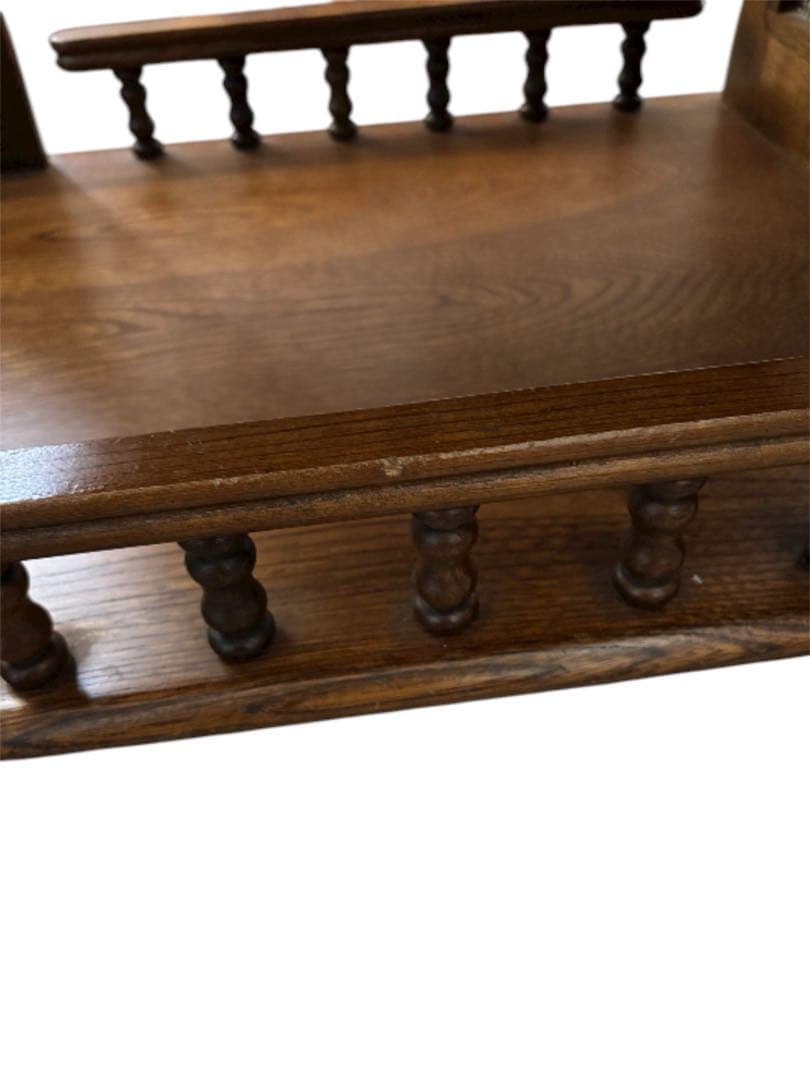 【カリモク】 キッチンワゴン キャスターつき アンティーク