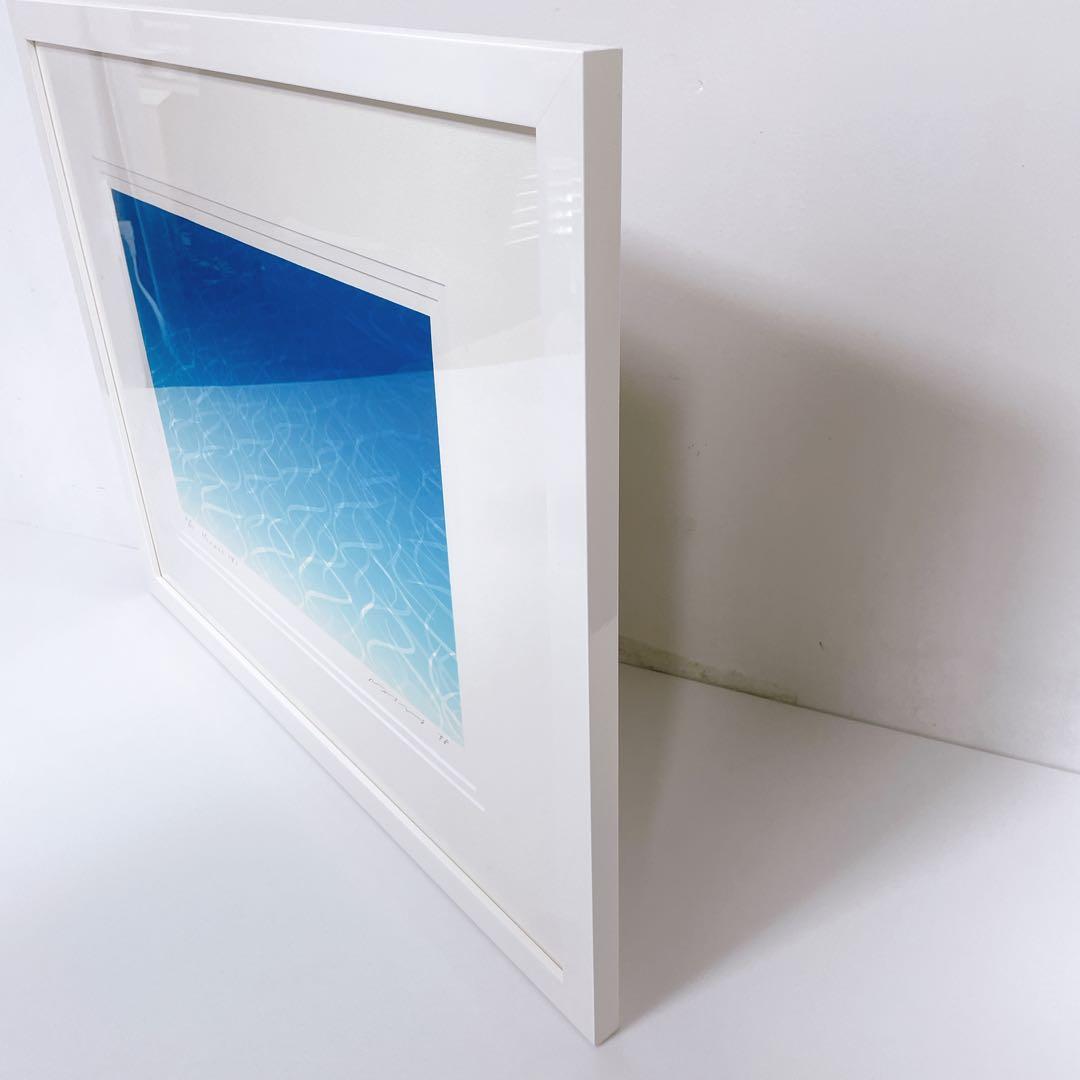 笠井正博 シルクスクリーン NoumeaV ヌメアV 水の揺らぎ 1998