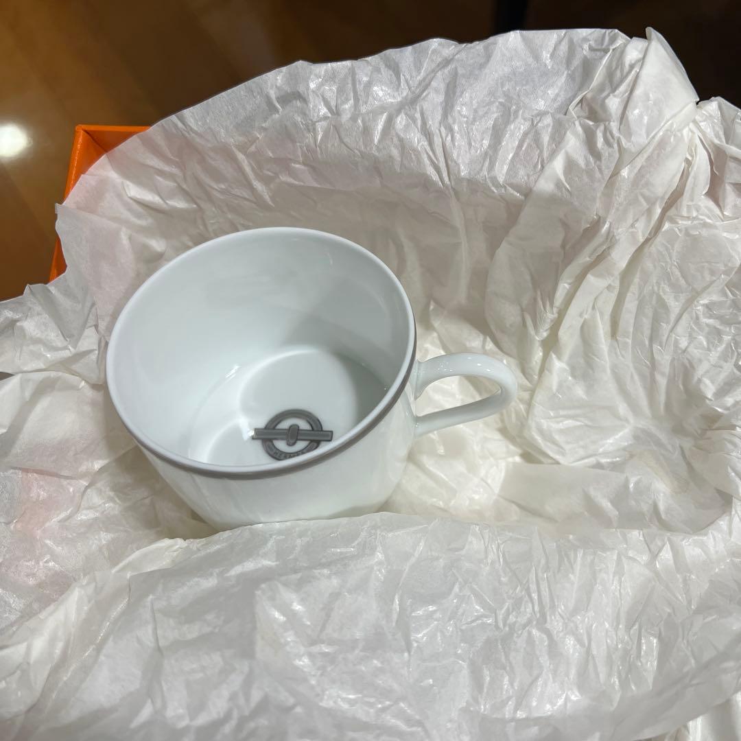 値下げ。新品HERMES エルメスシェーヌダンクル カップ&ソーサー ペアセット