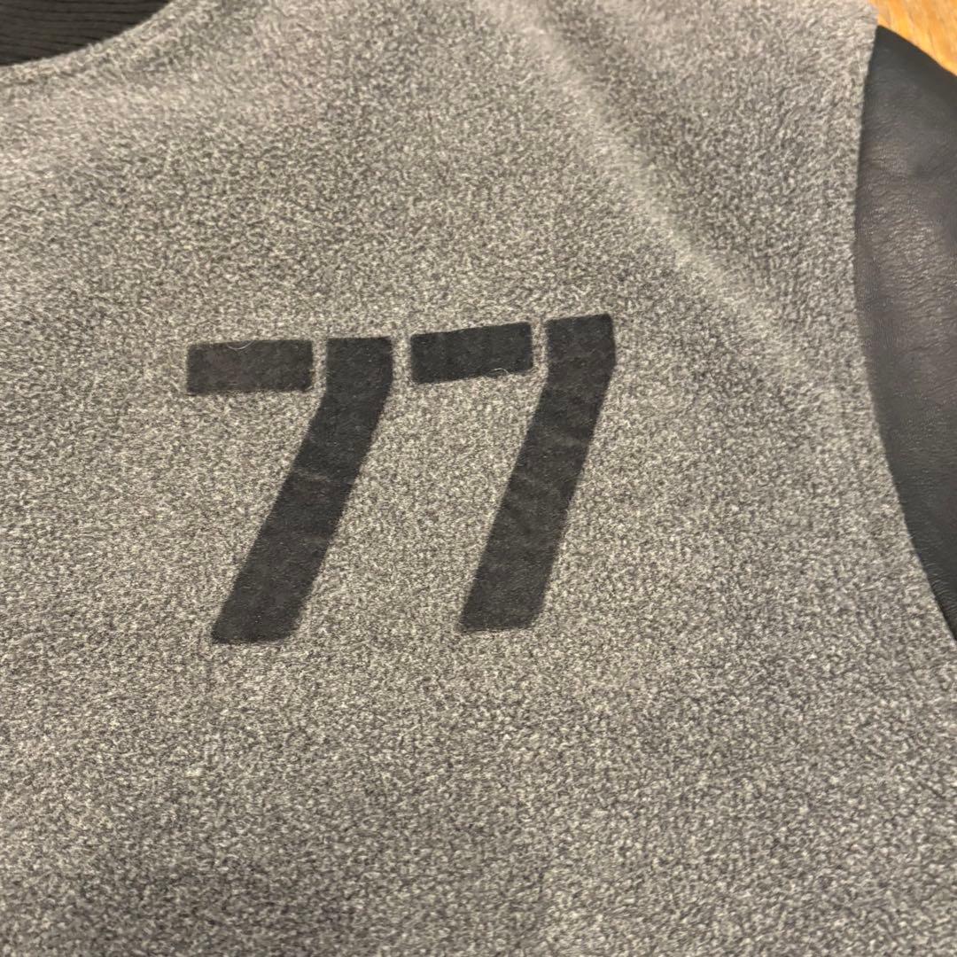 NIKE NASA 蛍光ロゴ　レザー切り替え　希少デザイン　肉厚ジャケット