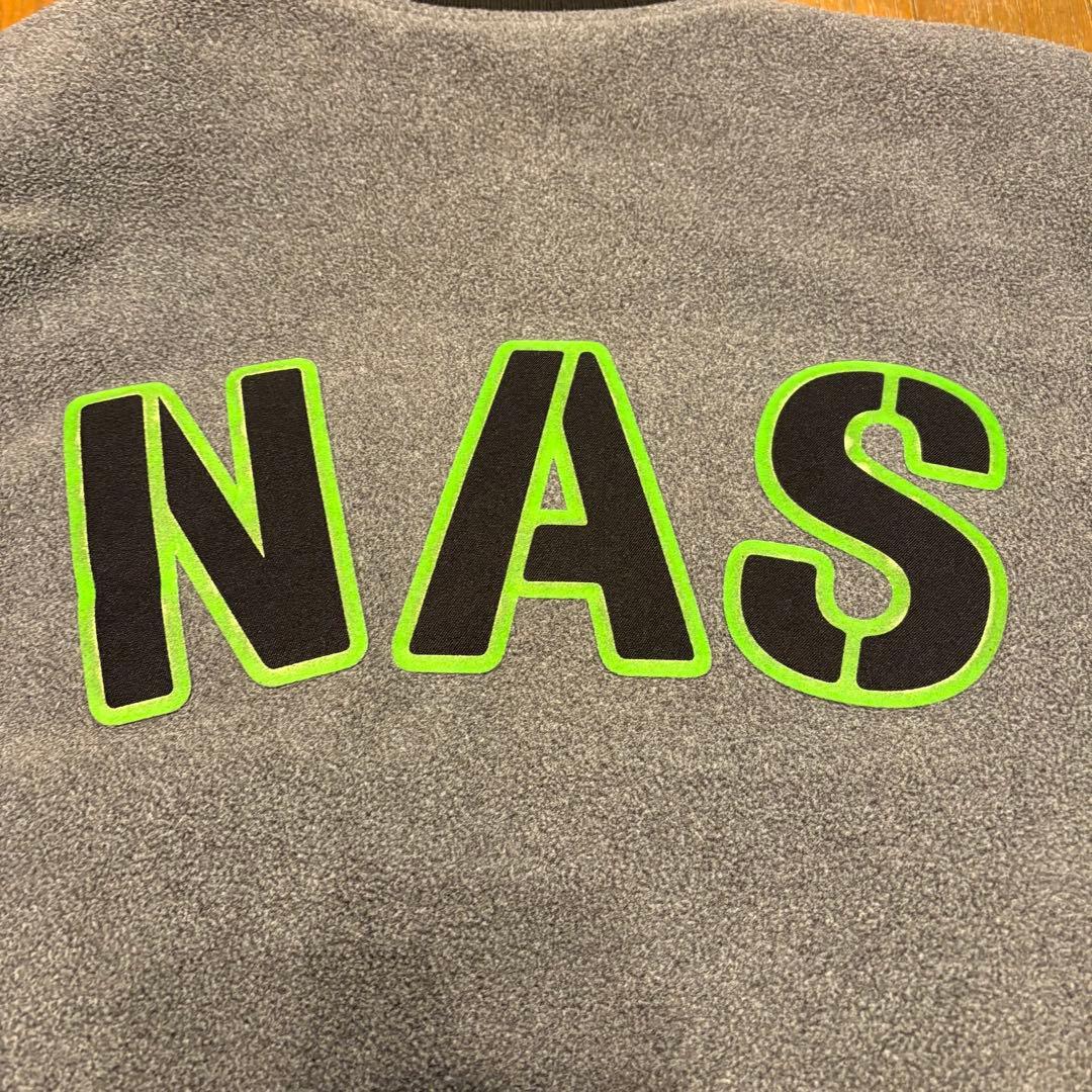 NIKE NASA 蛍光ロゴ　レザー切り替え　希少デザイン　肉厚ジャケット