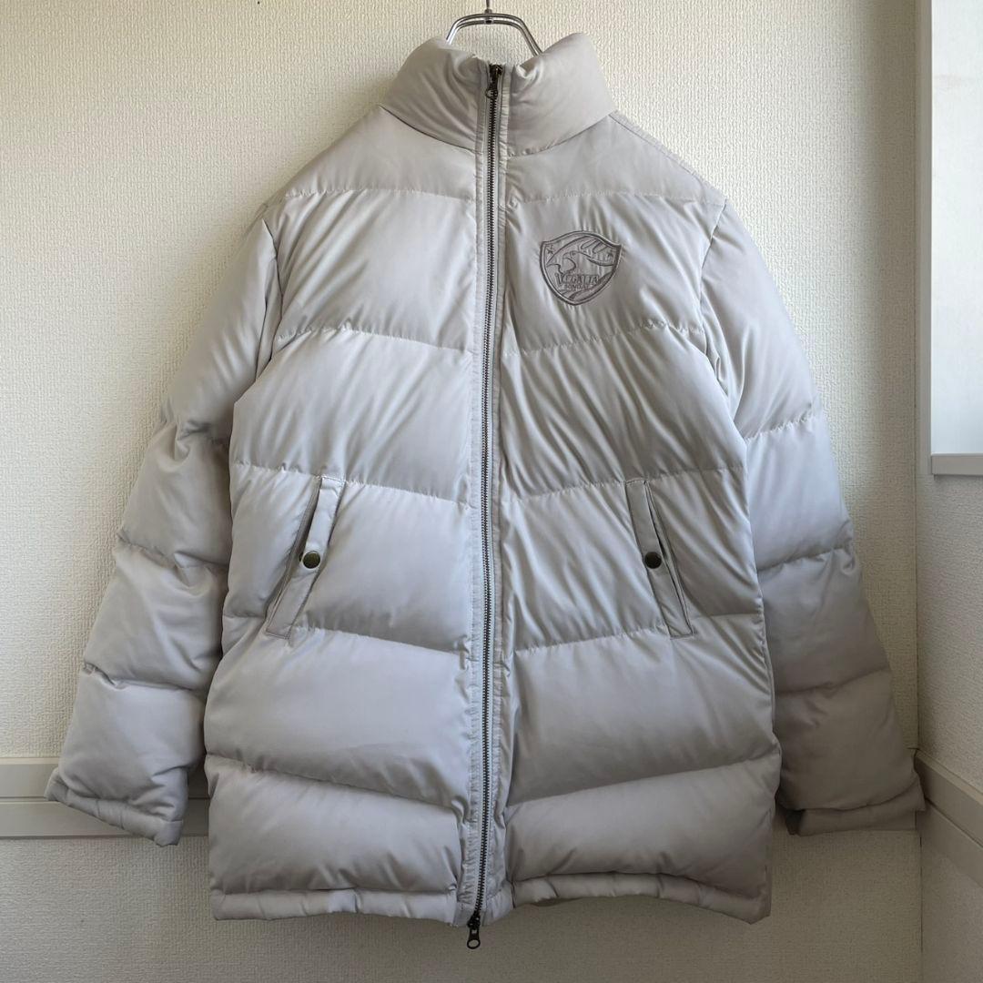 り*う様 ベガルタ仙台 ダウンコート Lサイズ ライトグレー アイボリー