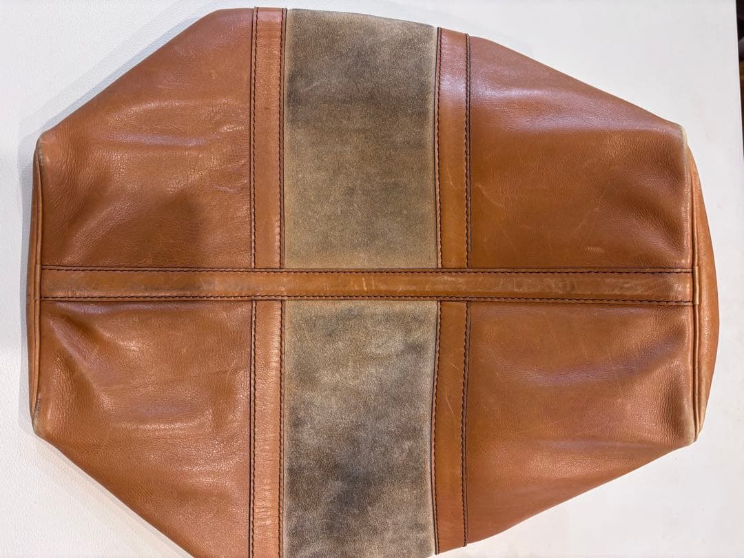 ChristianDior ディオール　ボストンバッグ　茶色　革　スエード