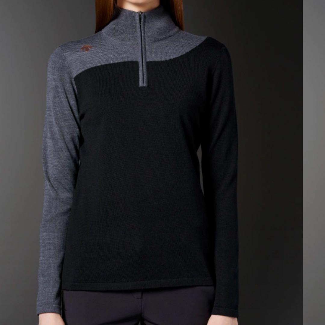 デサント ジップスタンド セーター