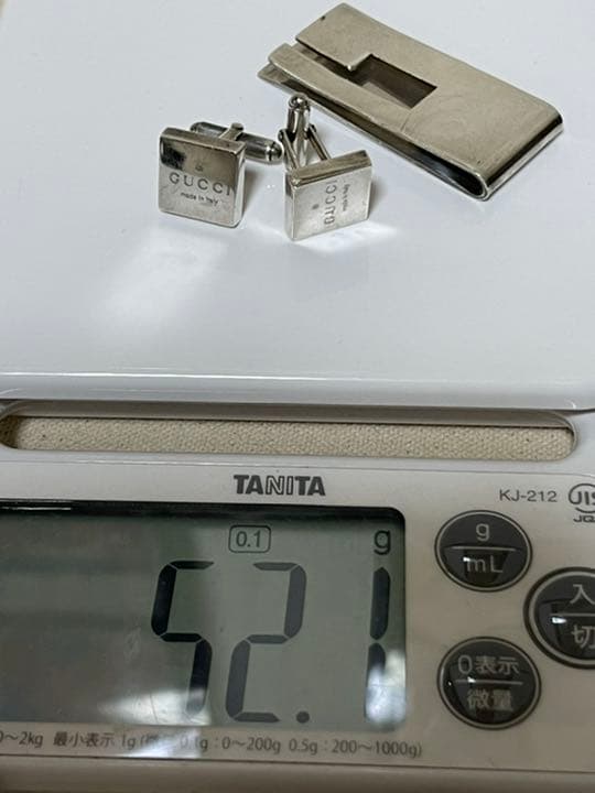 GUCCI グッチ マネークリップ、カフス セット シルバー925 まとめ売り