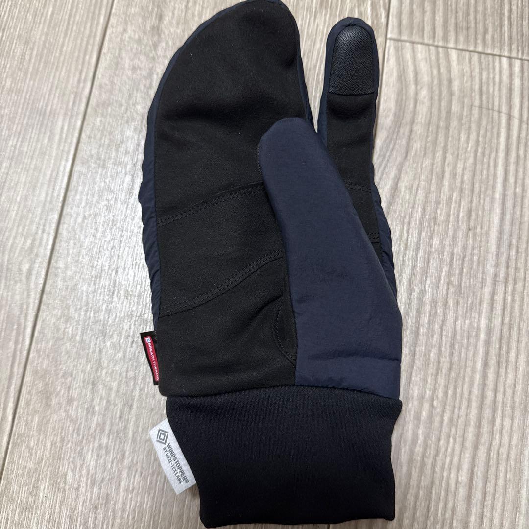 IL BISONTEミズノコラボフィンガーパデットミトン　ブラック　S〜Mサイズ