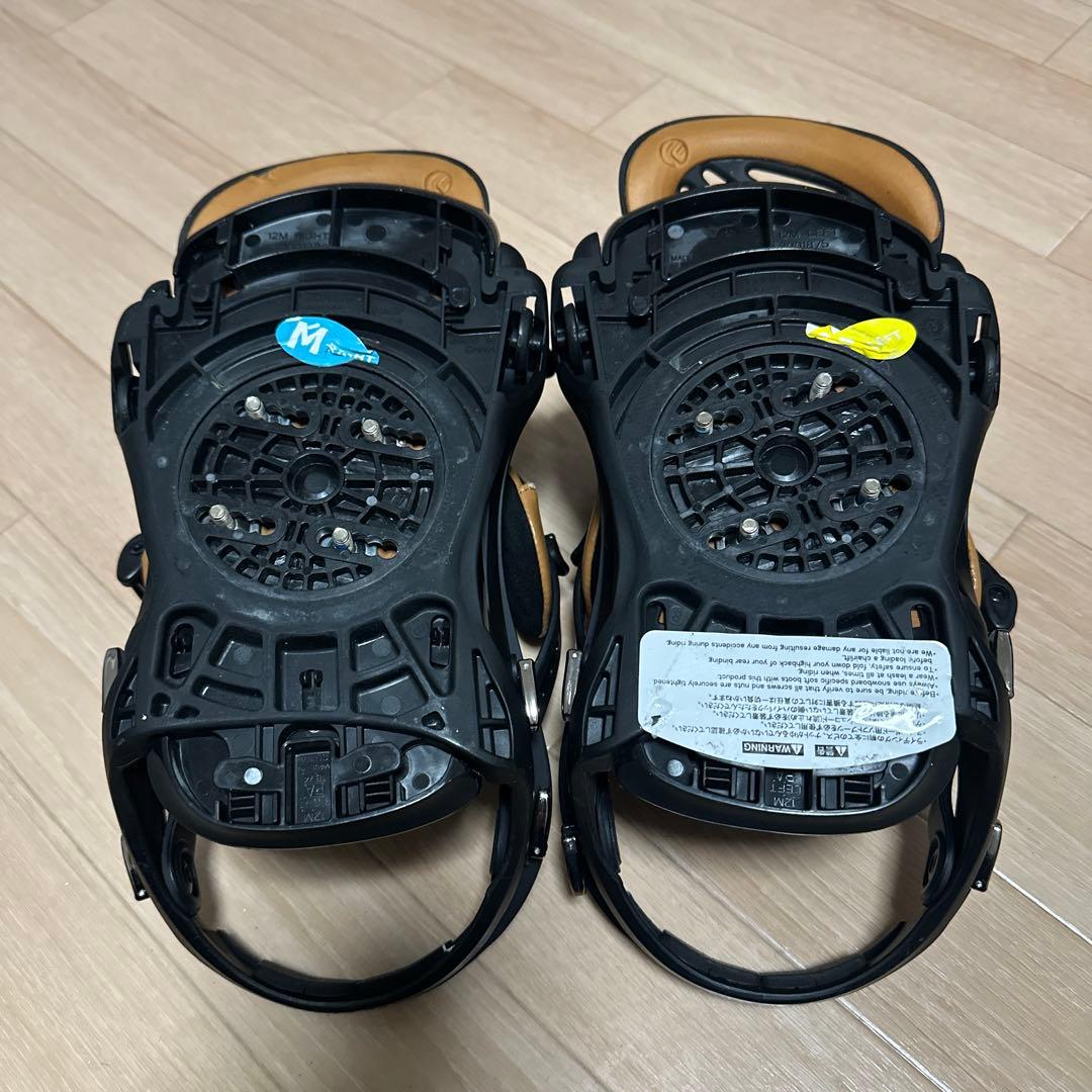 FLUX RL スノーボード バインディング Mサイズ ブラック×ブラウン
