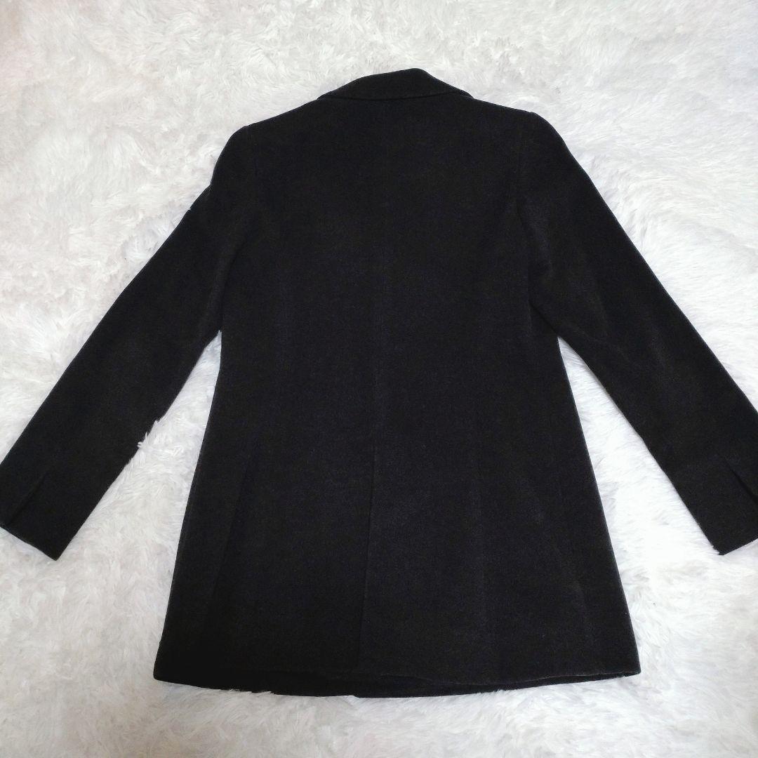 美品✨️23区 カシミヤ混 ダブルチェスターコート ブラック 38