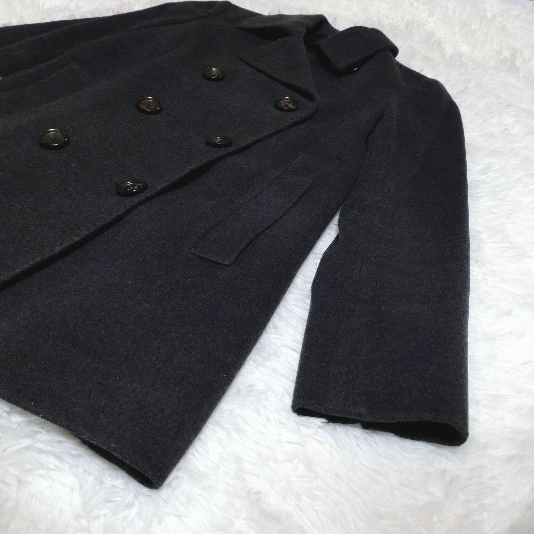 美品✨️23区 カシミヤ混 ダブルチェスターコート ブラック 38