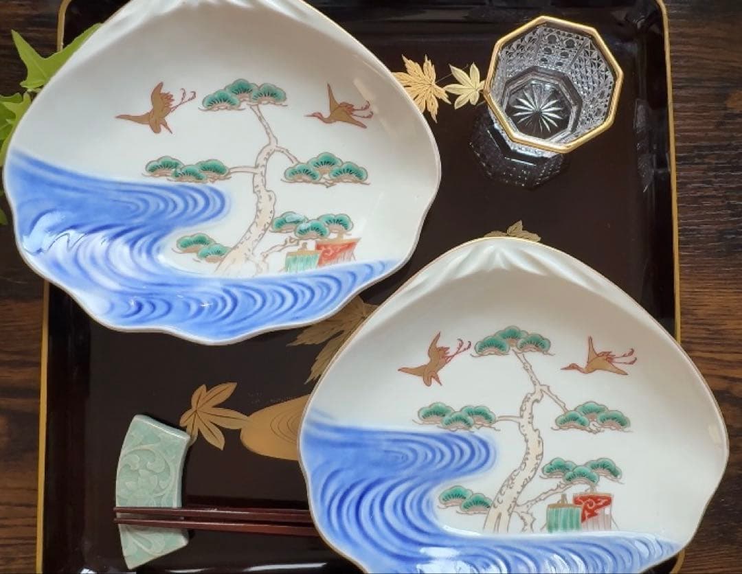 明治時代、伊万里、２枚セット、美品、即購入OK、すぐに匿名発送いたします