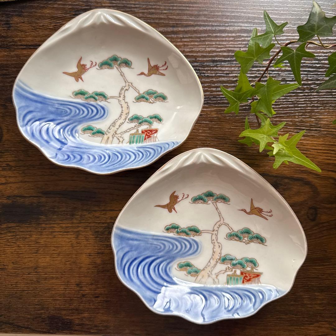 明治時代、伊万里、２枚セット、美品、即購入OK、すぐに匿名発送いたします