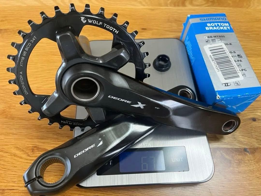 XT FC-M8000 WOLFTOOTHクランクセット