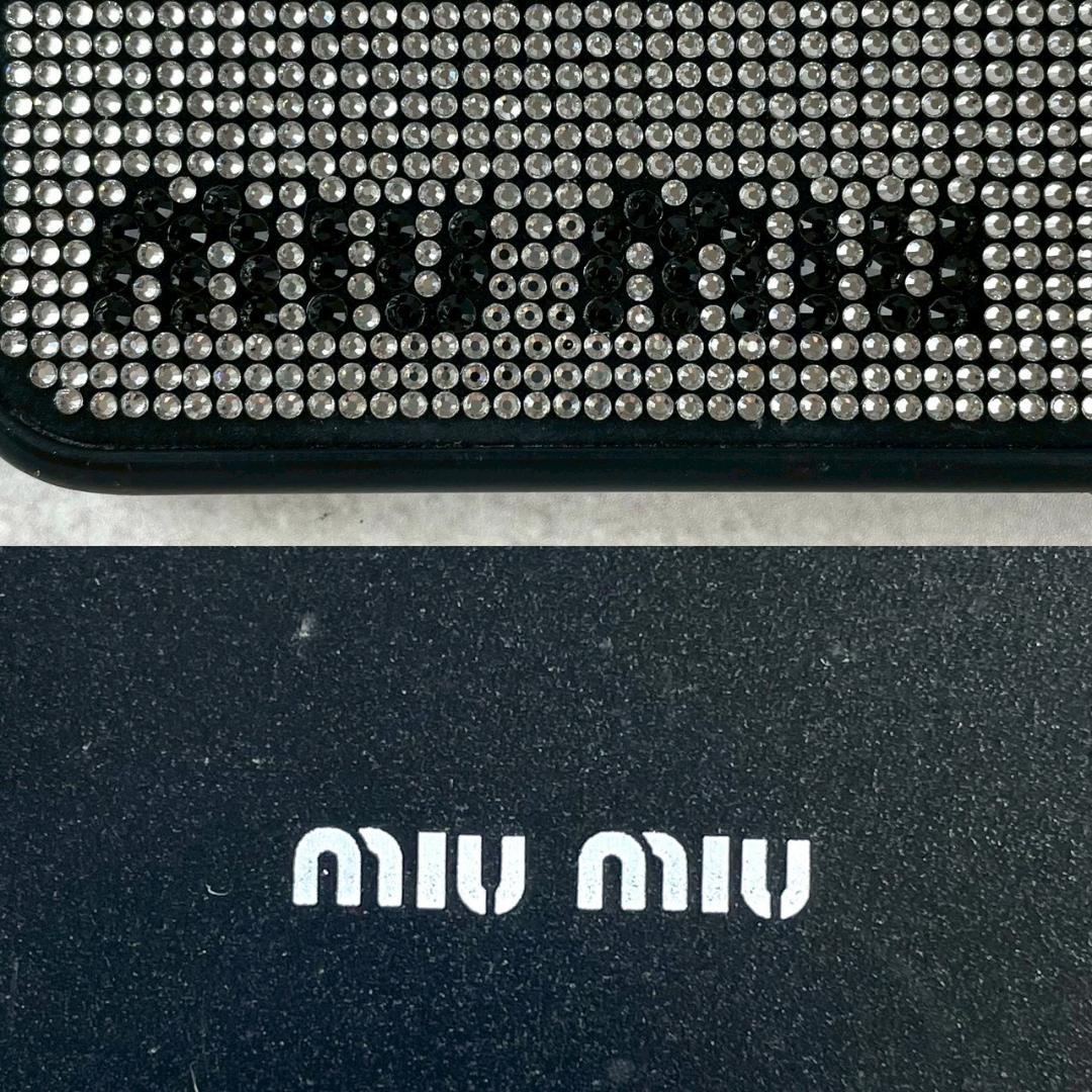 美品✨️ミュウミュウ クリスタルビジューiPhoneケース 12/12pro