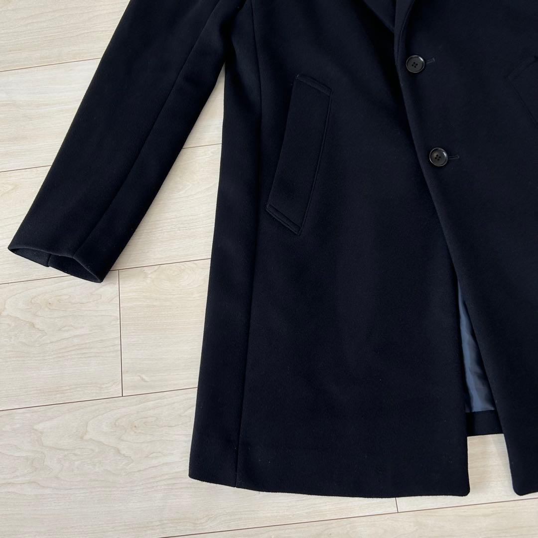 美品 SHIPS チェスターコート　スーパー160’S メリノウールメルトン