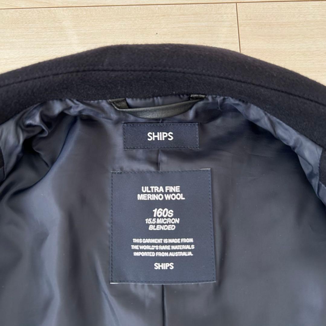 美品 SHIPS チェスターコート　スーパー160’S メリノウールメルトン