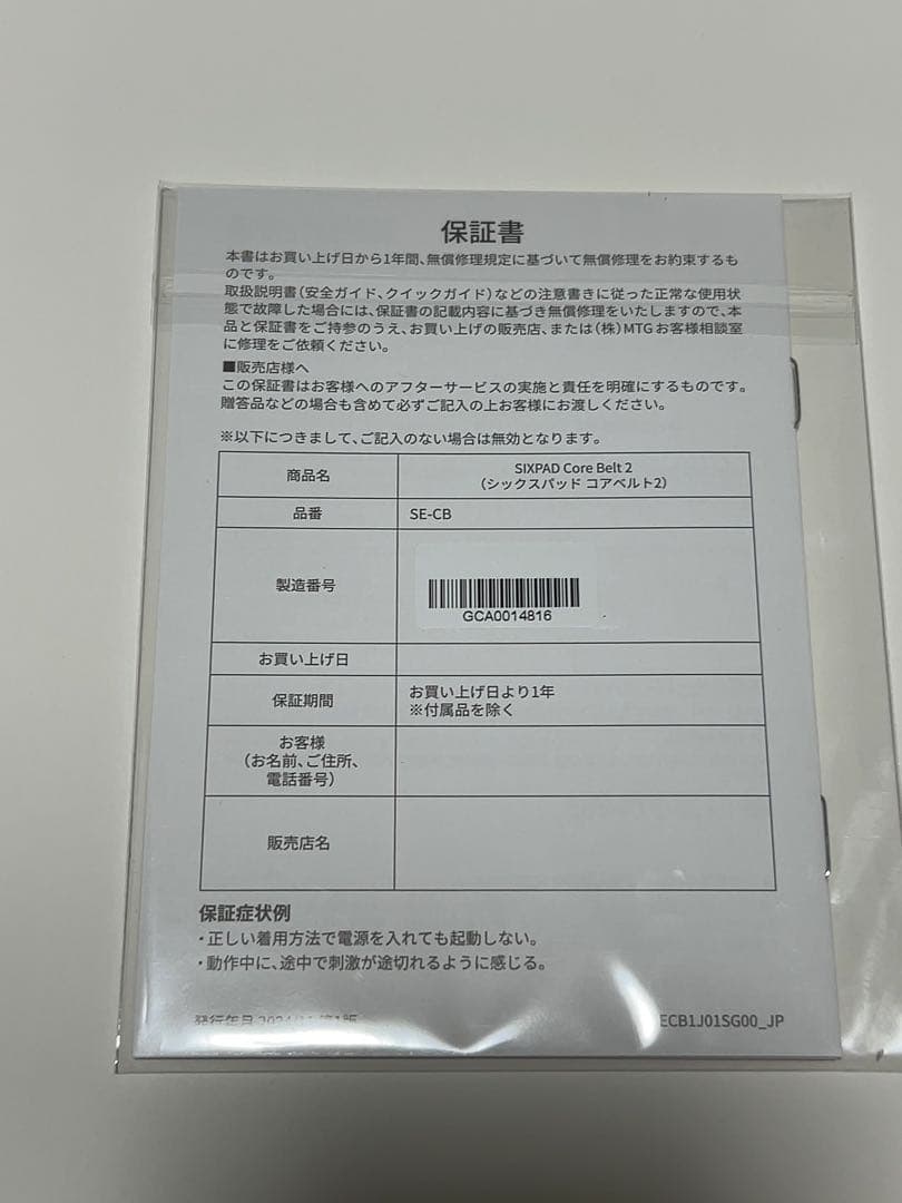 SIXPAD Core Belt2 (Lサイズ)