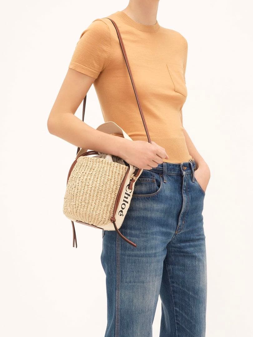 Chloé クロエ　WOODYスモールバスケット