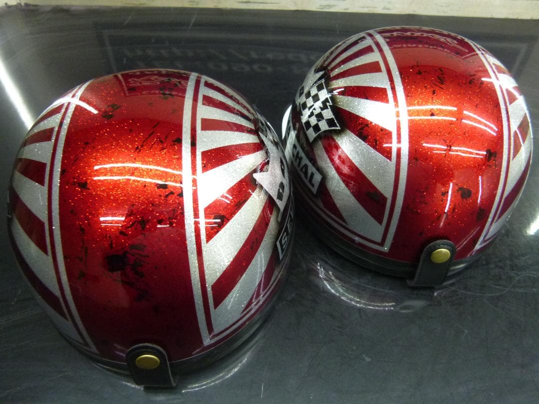 しんのすけ三つボタン2個セット‼送料込！カスタムコルク半　マーシャル日章