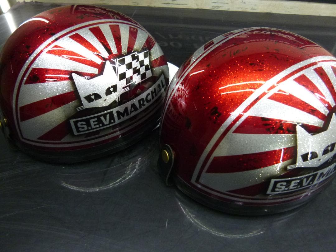 しんのすけ三つボタン2個セット‼送料込！カスタムコルク半　マーシャル日章