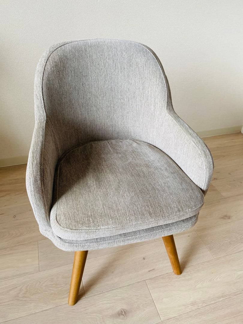 PIIVO(ピーヴォ)　チェア ライトグレー unico 木製