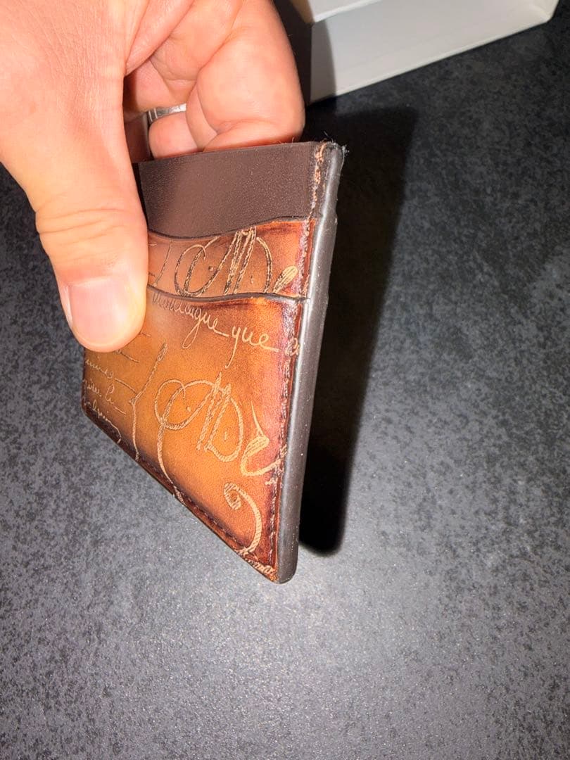 BERLUTI 二つ折り財布 ダークブラウン　カードケースセット