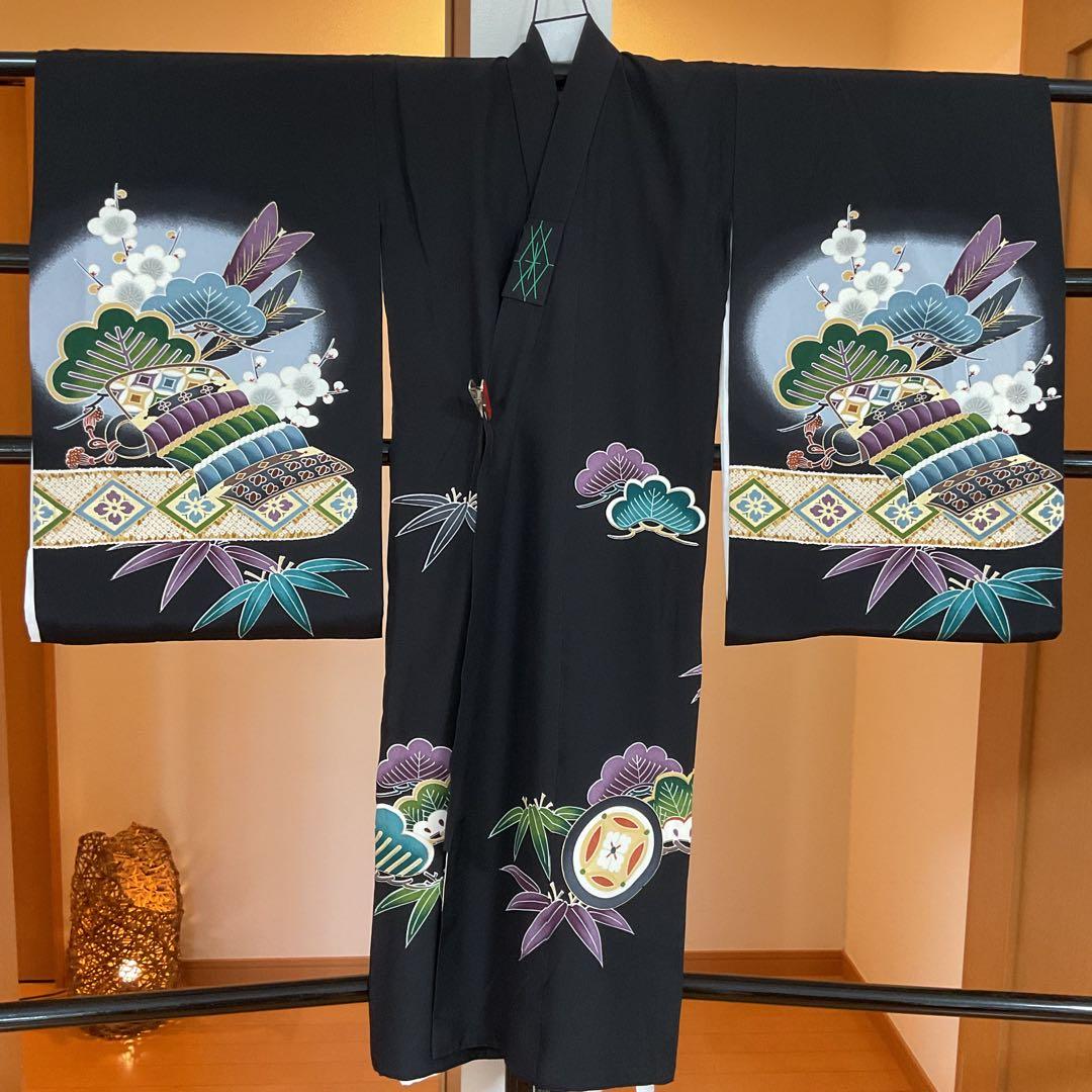 さくらんぼNo.46 男の子　　正絹産着長襦袢付き　　お宮参り