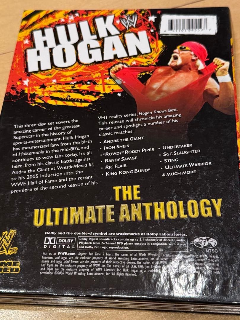 ハルクホーガン プロレスDVDセット　プレイヤー付き(新品)