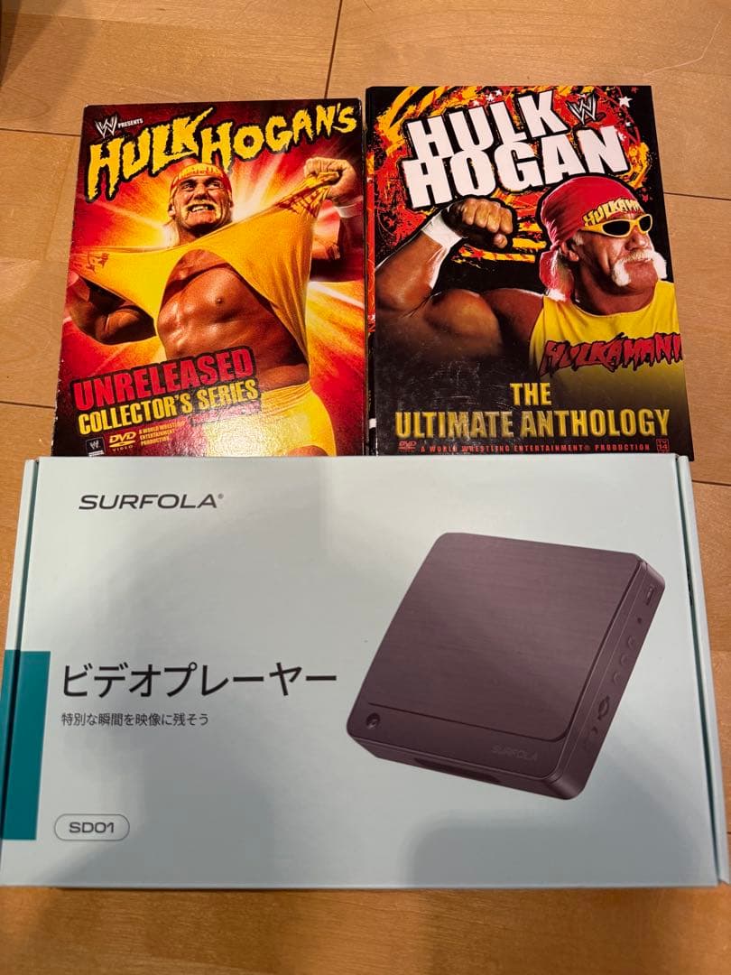 ハルクホーガン プロレスDVDセット　プレイヤー付き(新品)