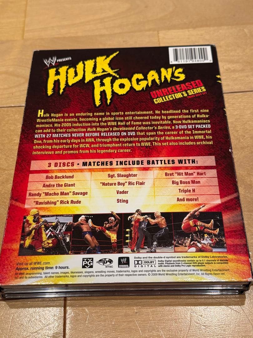 ハルクホーガン プロレスDVDセット　プレイヤー付き(新品)