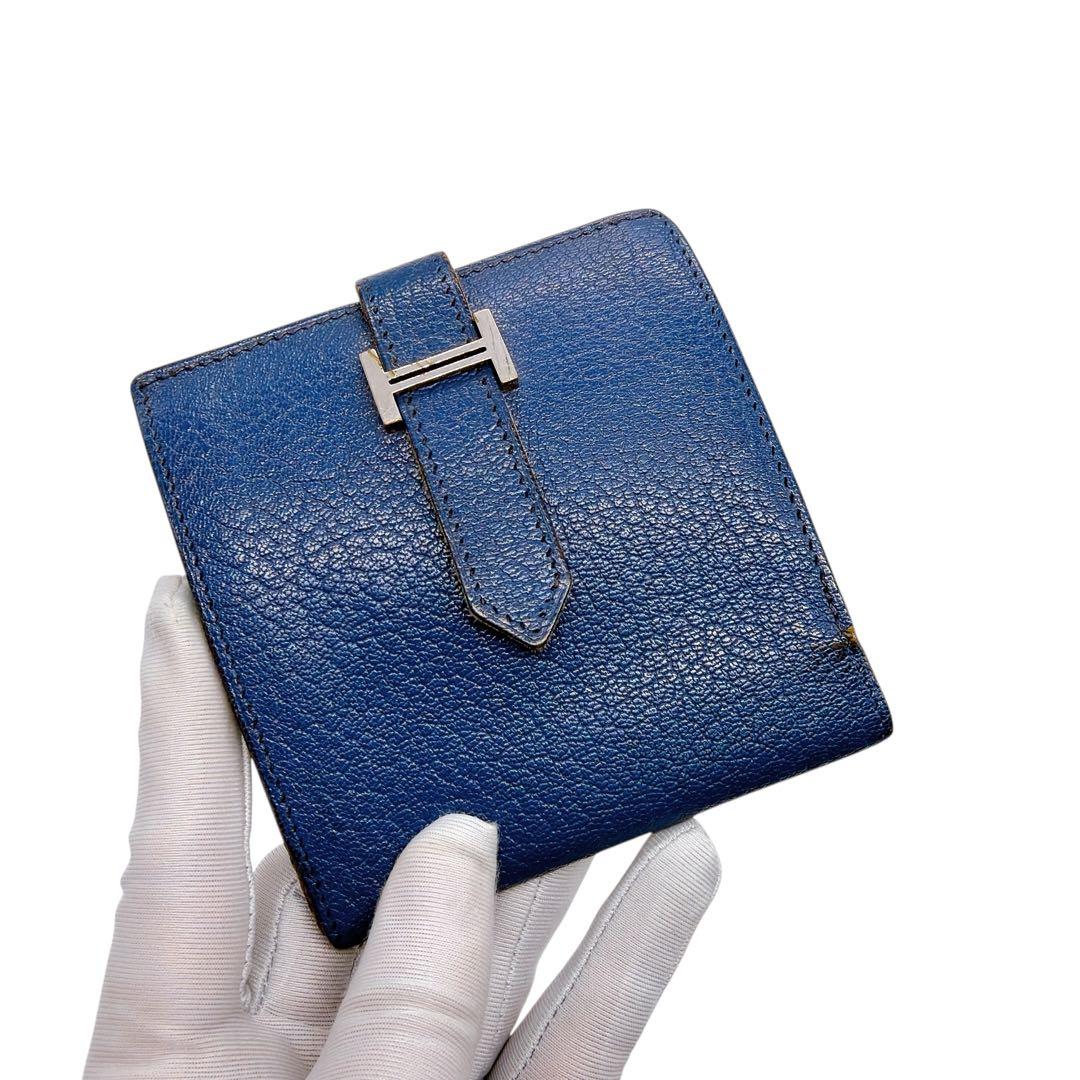 エルメス ヴォーエプソン フラップ ベアン レクトベルソ 三つ折り財布 お買い得