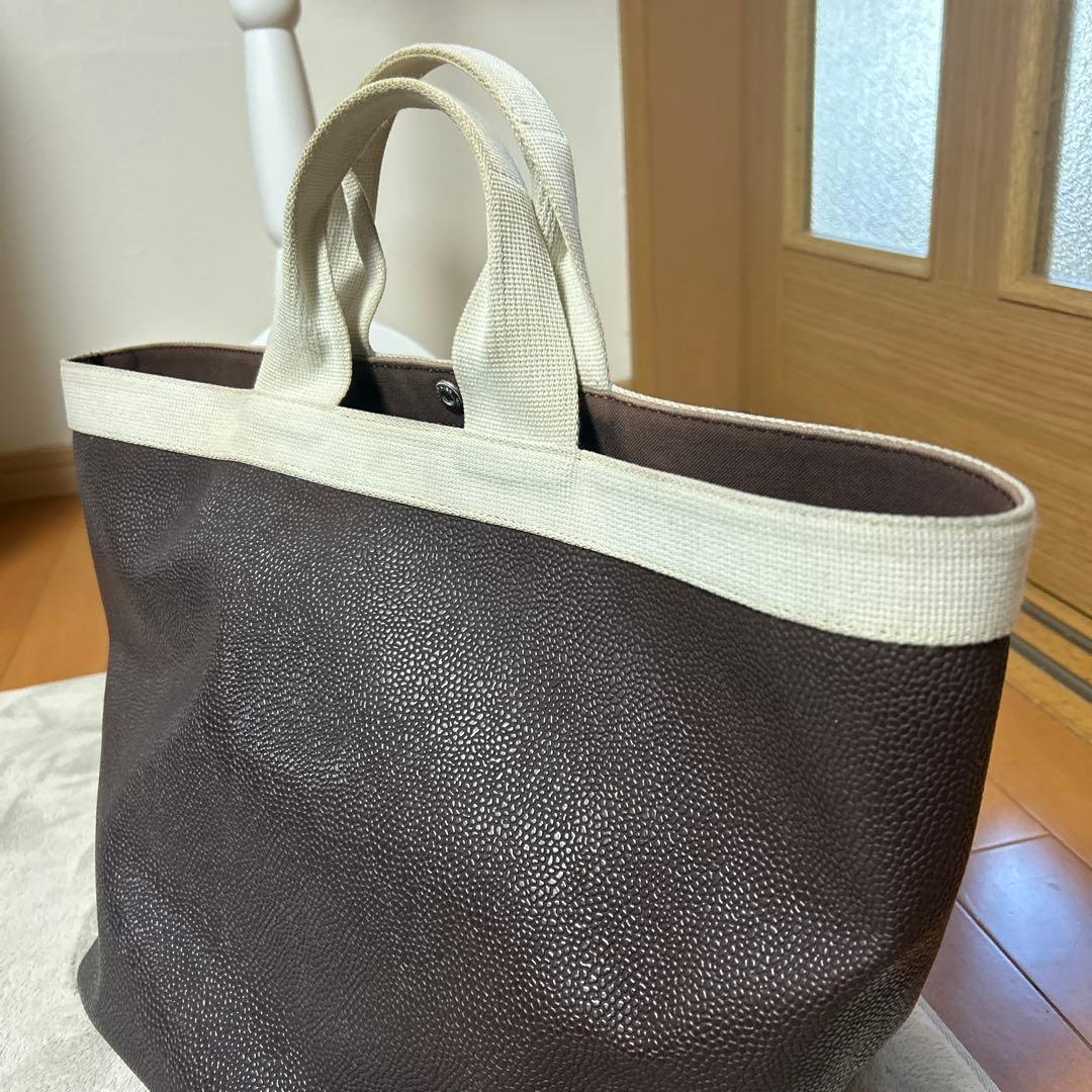 エルベシャプリエ　トートバッグ ブラウン