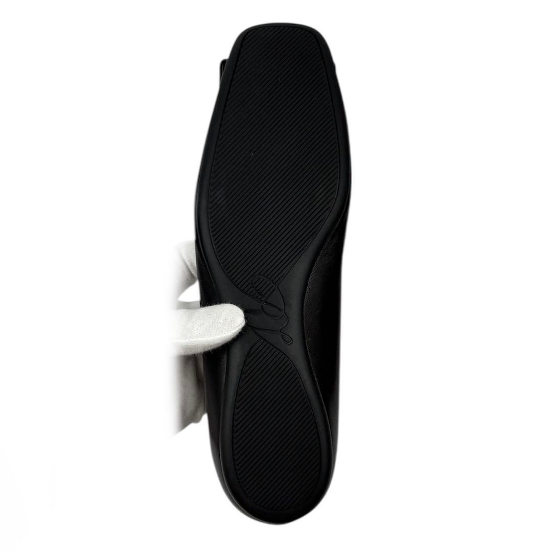 【ほぼ未使用】ロジェヴィヴィエ　フラットパンプス　バックル　黒　24cm