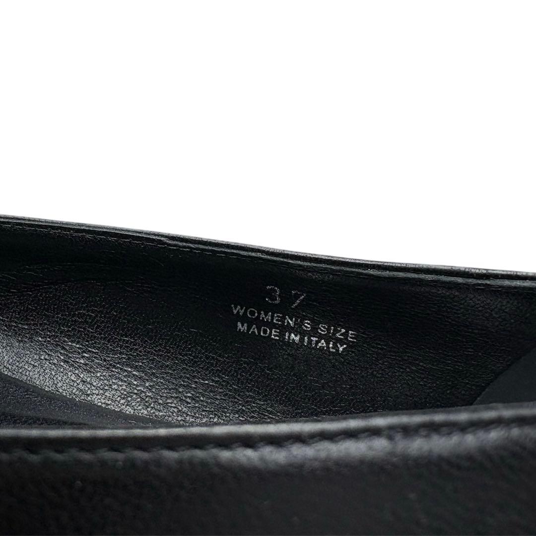 【ほぼ未使用】ロジェヴィヴィエ　フラットパンプス　バックル　黒　24cm