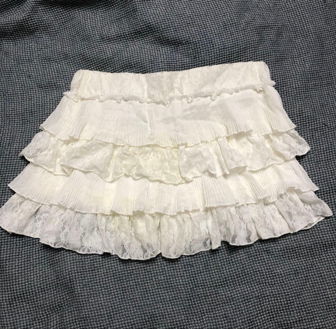 希少LIZLISA系3段フリルキュロット　ミニスカート　TRALALA系スカパン