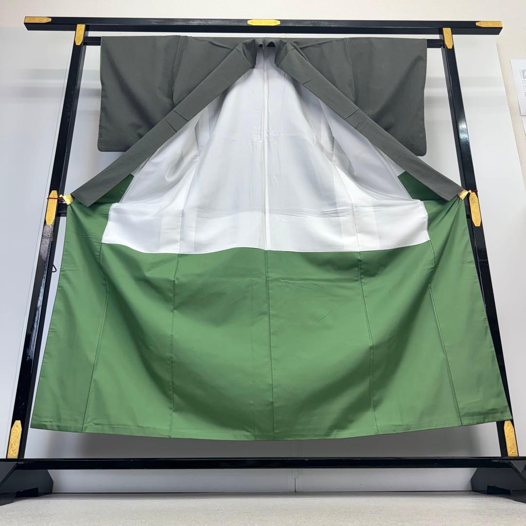 色無地 スーパーガード加工 深緑 渋い NK-1131