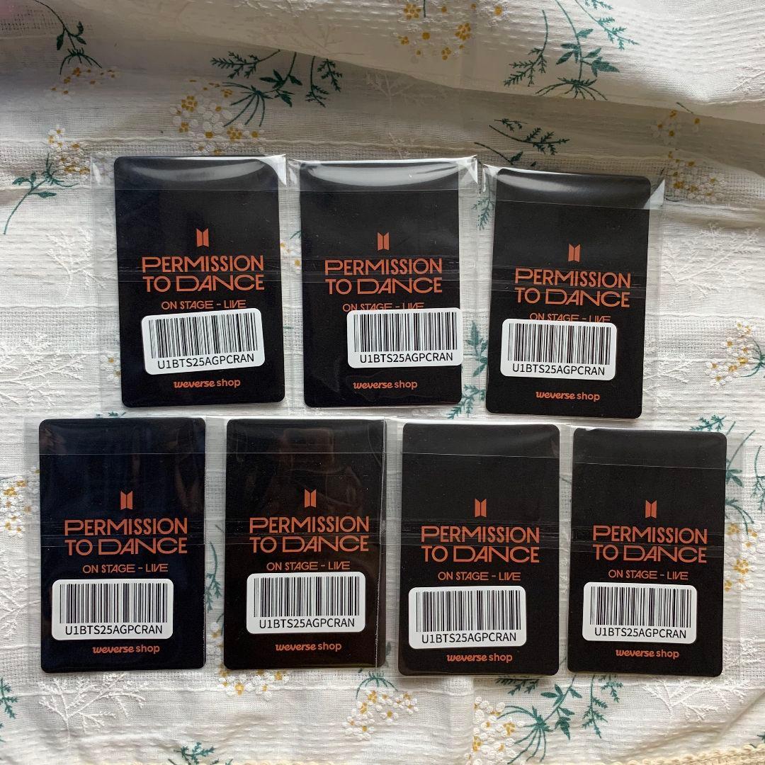 PTD BTS 予約購入 特典 トレカ 7枚全員