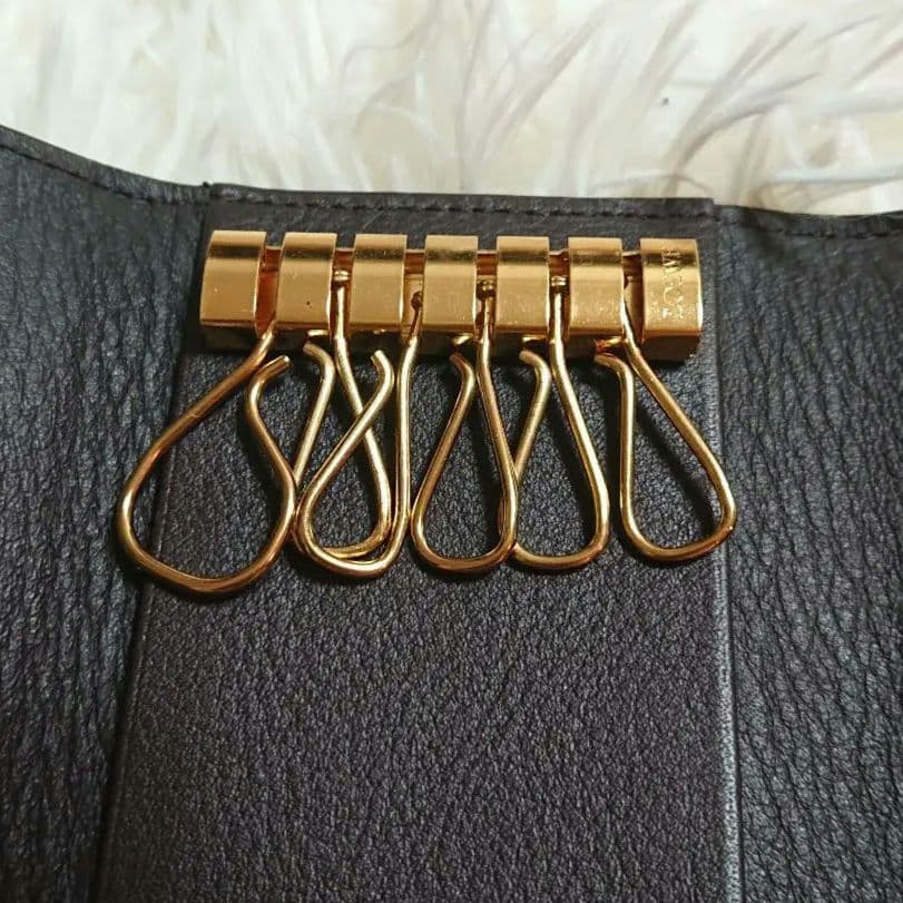 【美品】LOEWE ロエベ 6連 キーケース アマソナ アナグラム レザー