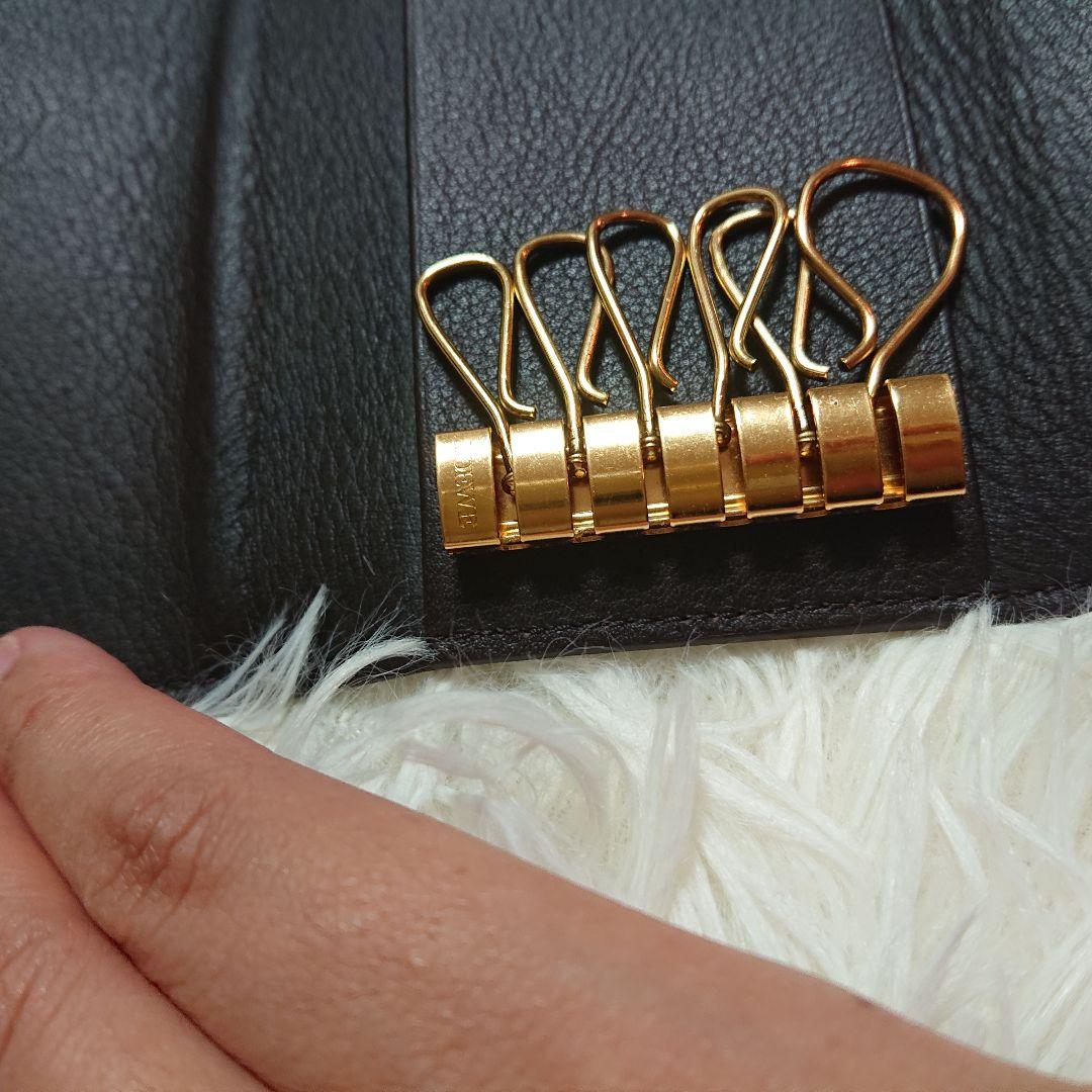 【美品】LOEWE ロエベ 6連 キーケース アマソナ アナグラム レザー