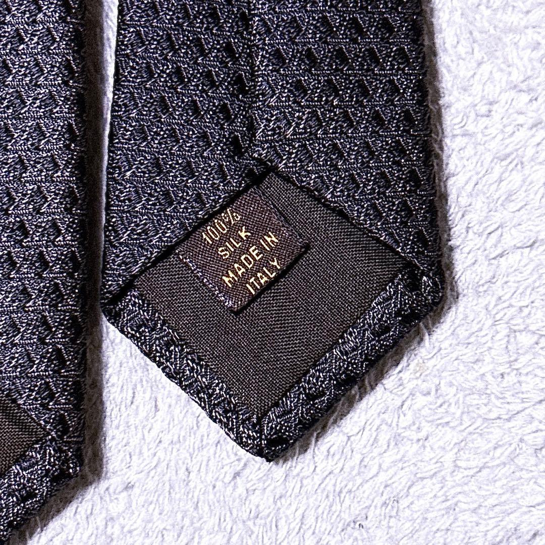 LVモノグラム【未使用】ルイヴィトン ネクタイ 総柄 ジャガード シルク メンズ