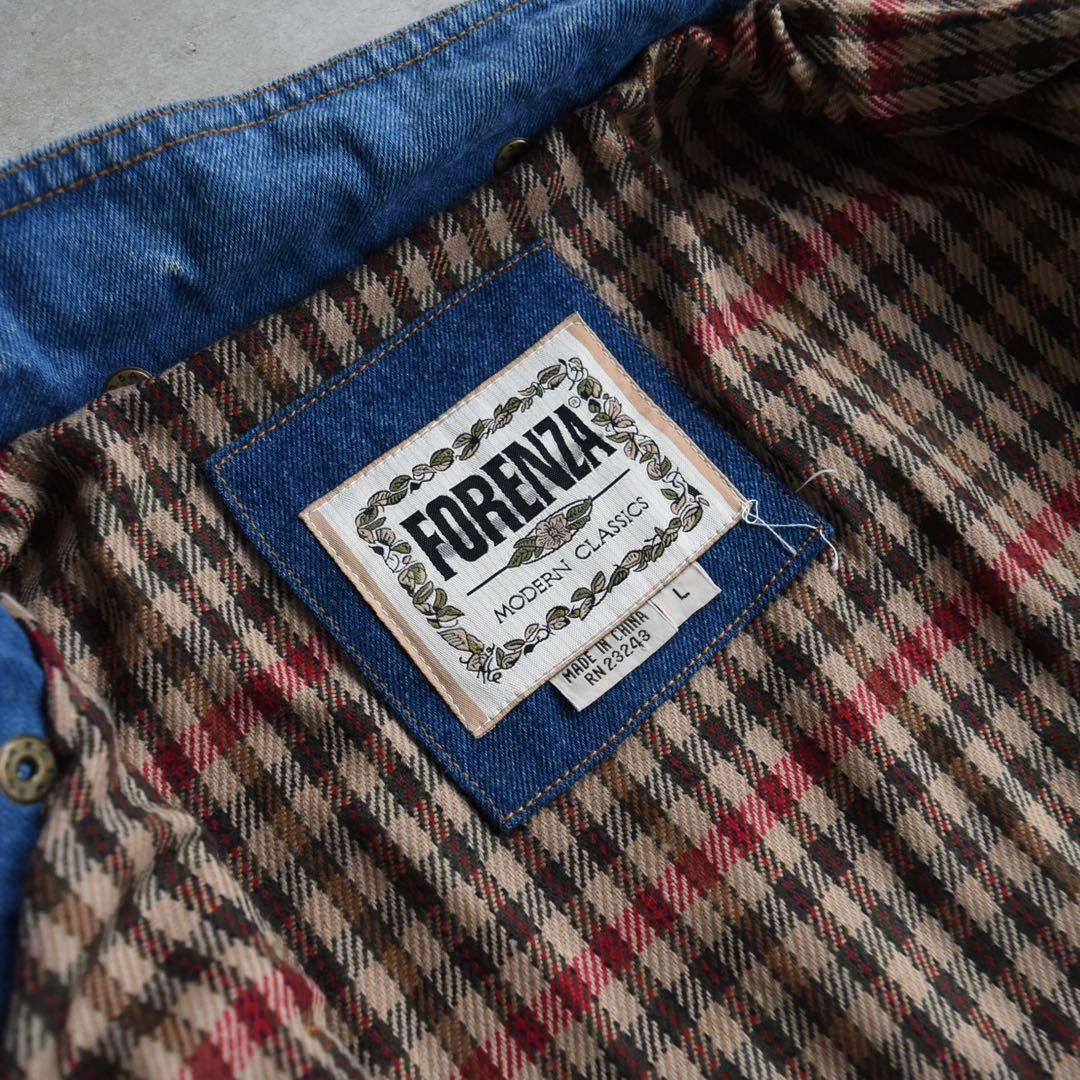 90s FORENZAフォレンツァ デニムダッフルコート M 未使用ヴィンテージ