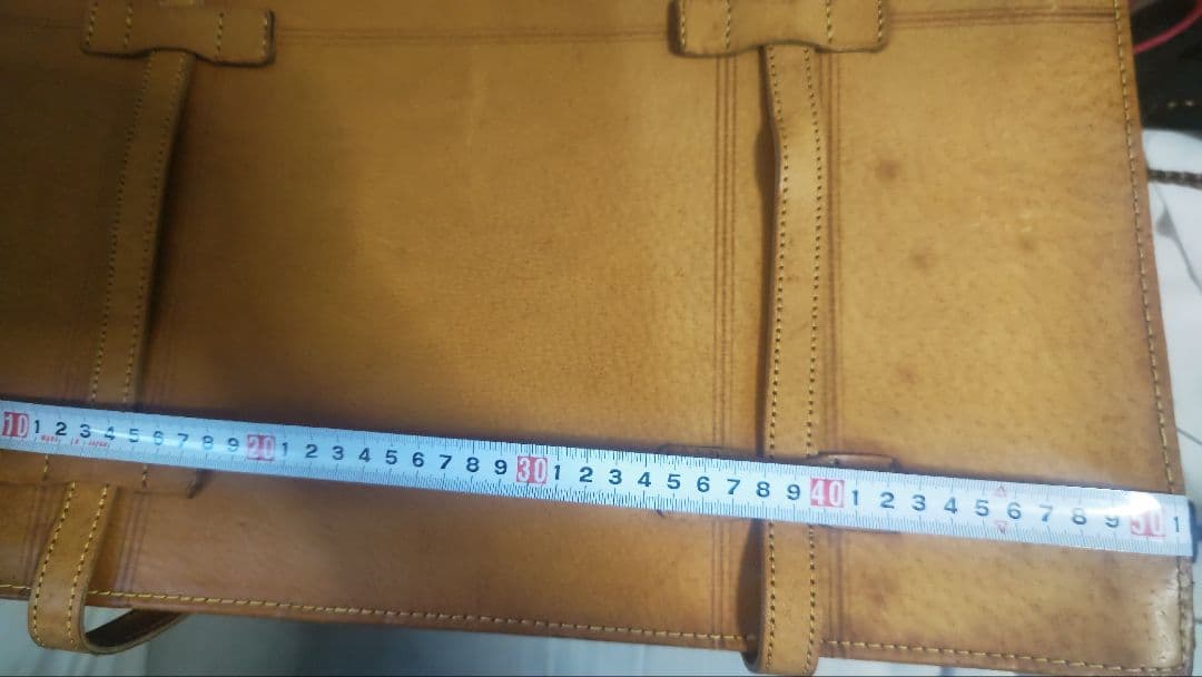 【本革】 トランクケース キャメル 鍵付き(色褪せ、日焼け、若干染みあり)