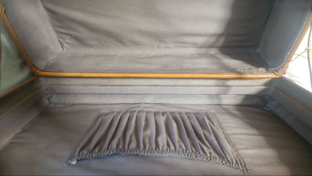 【本革】 トランクケース キャメル 鍵付き(色褪せ、日焼け、若干染みあり)