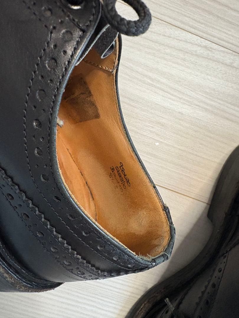 トリッカーズ　バートン　8ハーフ　革靴　rrl