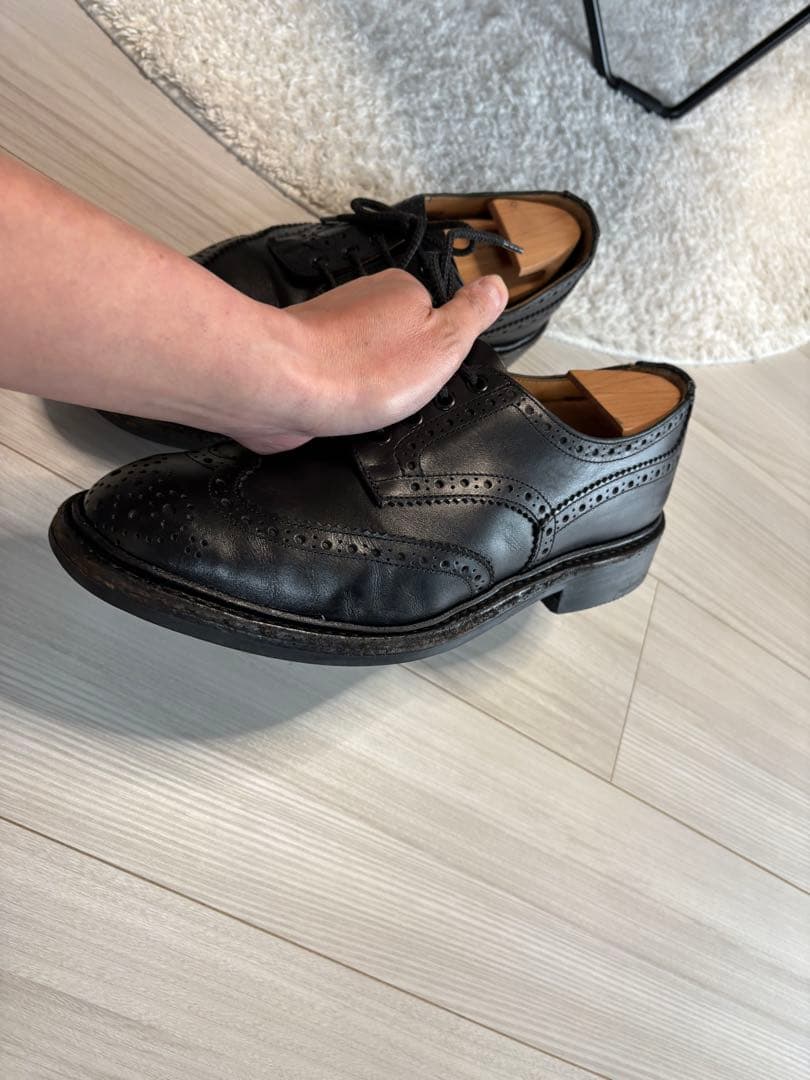 トリッカーズ　バートン　8ハーフ　革靴　rrl