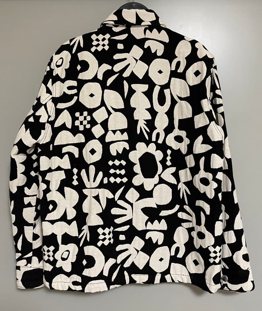 や*ん様 ZARA Iggy 総柄 ジャガード ジャケット 赤西仁着用 黒/白